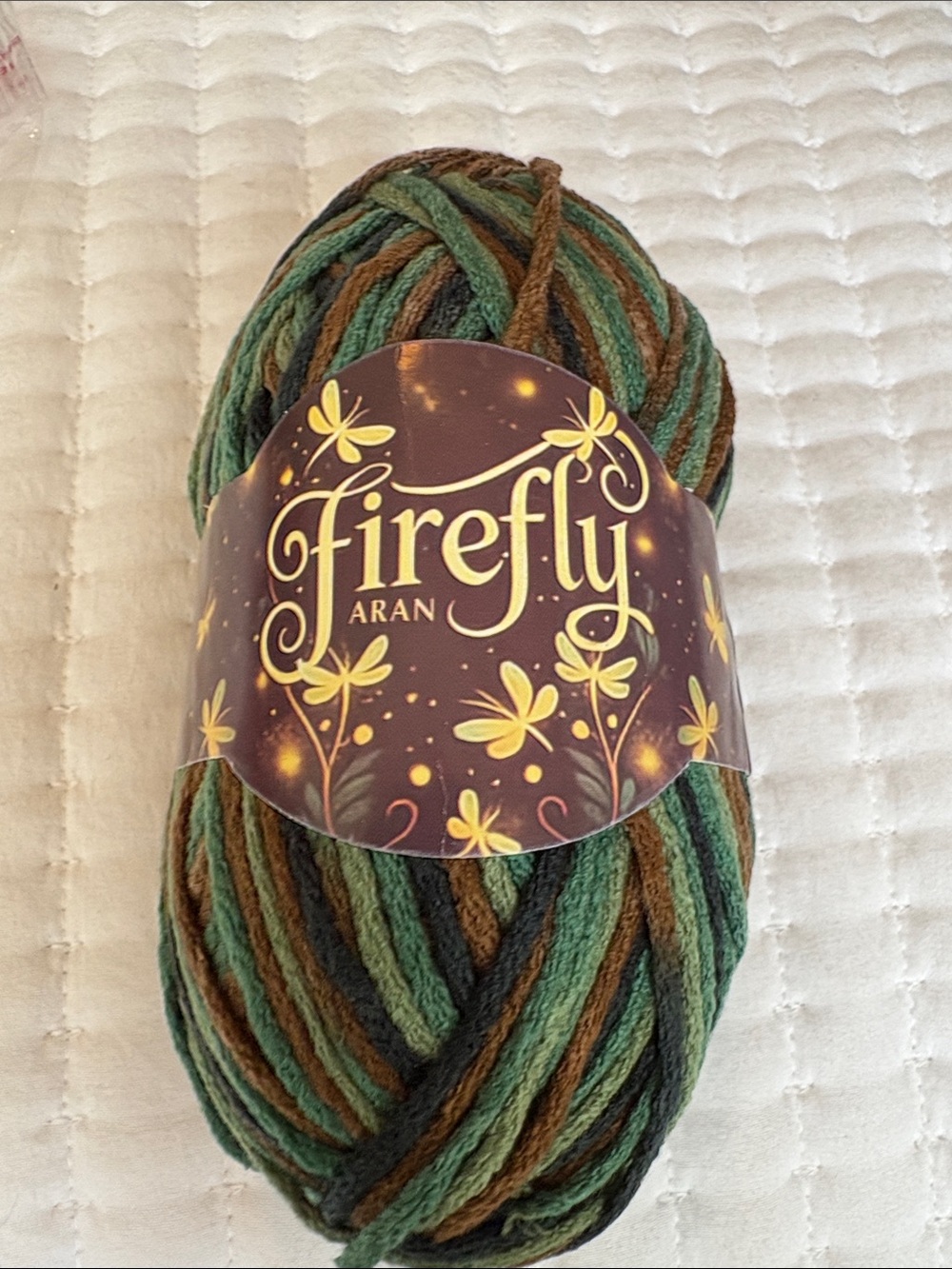 Aran Multicolor Green and Brown Yarn